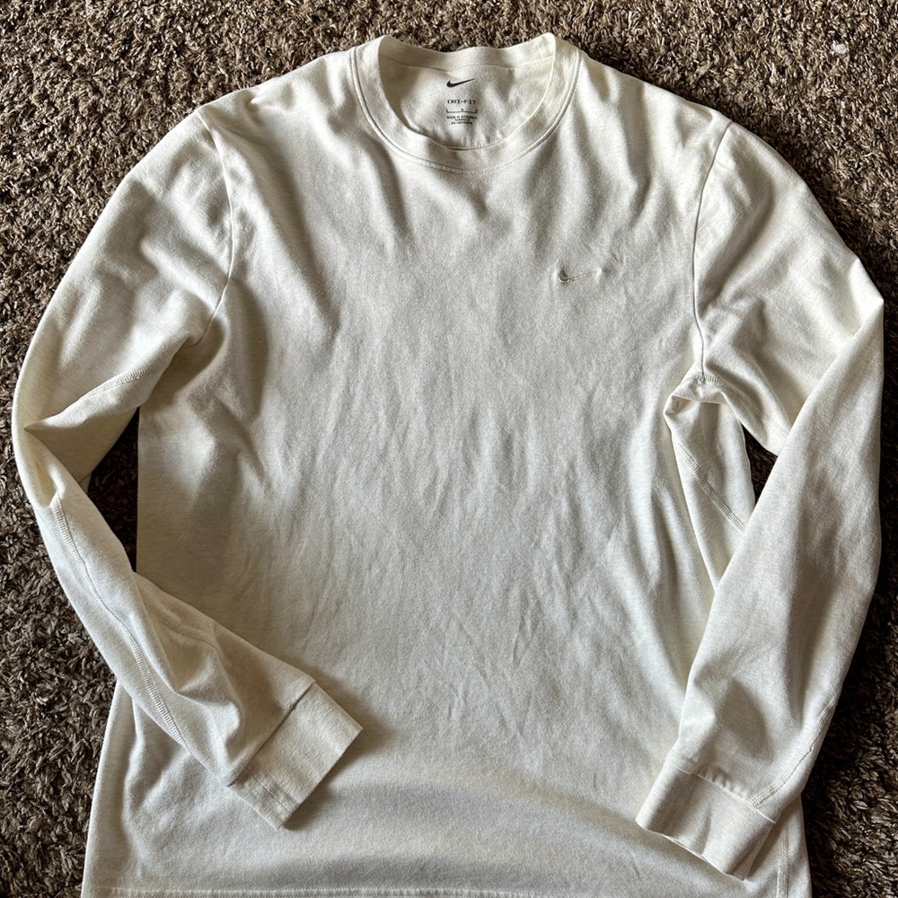 Nike Primary Dri-Fit Ivory Long Sleeve Top